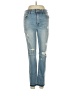 Express Jeans Hearts Blue Jeans Size 4 - photo 1