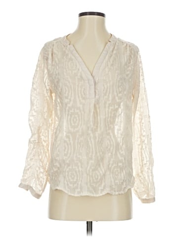 Buttons 3/4 Sleeve Blouse (view 1)