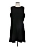 Mango Solid Black Cocktail Dress Size 10 - photo 1