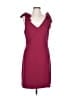 BCBGeneration Solid Burgundy Cocktail Dress Size 12 - photo 1