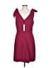 BCBGeneration Solid Burgundy Cocktail Dress Size 12 - photo 2