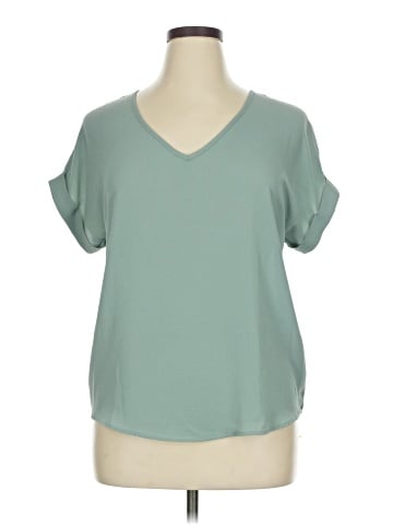 Pink Rose Short Sleeve Blouse (view 1)