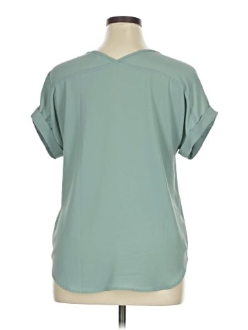 Pink Rose Short Sleeve Blouse (view 2)