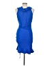 Assorted Brands 100% Polyester Blue Cocktail Dress Size L - photo 2