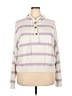 Thread & Supply Stripes Purple White Pullover Sweater Size XXL - photo 1
