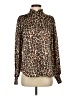 Haver 100% Polyester Animal Print Brown Long Sleeve Blouse Size XS - photo 1