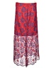 G.I.L.I. Paisley Red Casual Skirt Size XL - photo 1