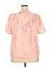 Torrid Pink Short Sleeve Blouse Size 2X Plus (2) - photo 2