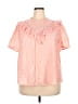 Torrid Pink Short Sleeve Blouse Size 2X Plus (2) - photo 1