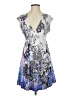 Assorted Brands Graphic Purple Cocktail Dress Size S - photo 1