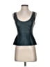 BCBGMAXAZRIA 100% Polyurethane Teal Sleeveless Top Size XXS - photo 1