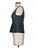 BCBGMAXAZRIA 100% Polyurethane Teal Sleeveless Top Size XXS - photo 5