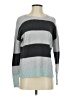 Caslon Color Block Stripes Gray Pullover Sweater Size S - photo 1
