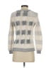 J.Crew 100% Cotton Checkered-gingham Silver Pullover Sweater Size XXS - photo 2