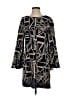 Papillon 100% Polyester Graphic Black Casual Dress Size S - photo 1
