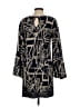 Papillon 100% Polyester Graphic Black Casual Dress Size S - photo 2