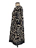 Papillon 100% Polyester Graphic Black Casual Dress Size S - photo 5