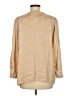 Side Stitch Tan Long Sleeve Blouse Size M - photo 2