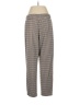Susan Graver Houndstooth Brown Casual Pants Size M - photo 2