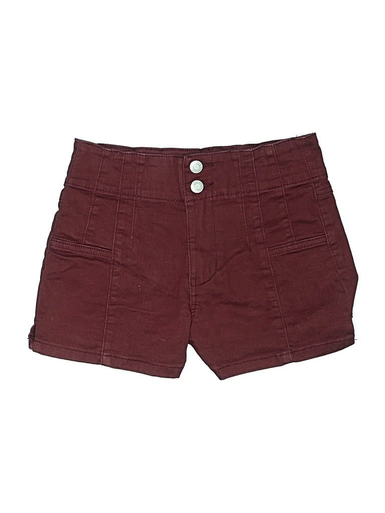 Pre-owned Vanilla Star Shorts In Burgundy