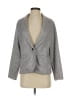Lands' End 100% Polyester Houndstooth Gray Blazer Size S - photo 1