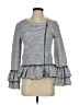Banana Republic Stripes Gray Blazer Size 4 - photo 1