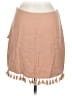 Fate Solid Tan Casual Skirt Size M - photo 2