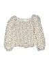 Btween 100% Rayon Ivory 3/4 Sleeve Blouse Size 6 - photo 1