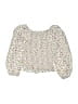 Btween 100% Rayon Ivory 3/4 Sleeve Blouse Size 6 - photo 2