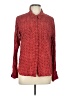Holding Horses 100% Rayon Polka Dots Red Long Sleeve Blouse Size 12 - photo 1