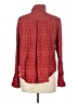 Holding Horses 100% Rayon Polka Dots Red Long Sleeve Blouse Size 12 - photo 2