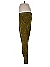 Elevenses Stars Gold Green Casual Pants Size 4 - photo 5