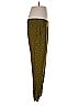 Elevenses Stars Gold Green Casual Pants Size 4 - photo 4