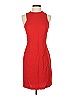 H&M 100% Polyester Solid Red Cocktail Dress Size 4 - photo 1