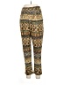 Willow & Clay Print Gold Casual Pants Size M - photo 1