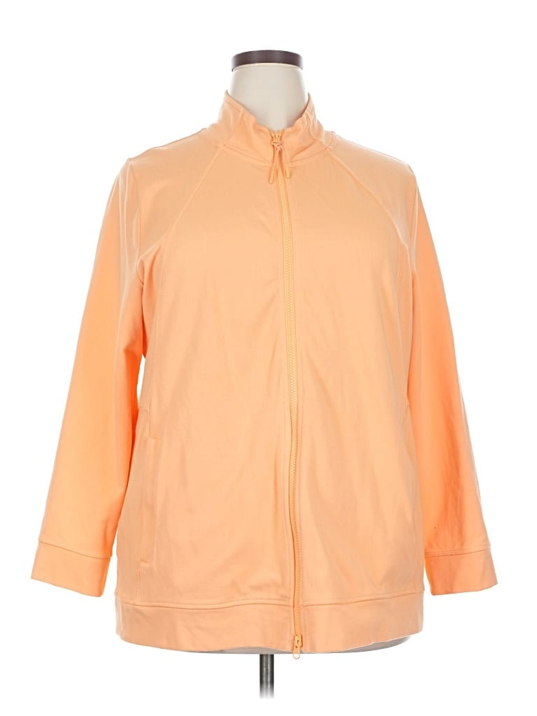 Pre-owned T By Talbots Track Jacket In Orange
