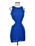 Naven 100% Polyester Solid Blue Cocktail Dress Size 4 - photo 1