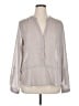 Maurices 100% Polyester Polka Dots Gray Long Sleeve Blouse Size 1X (estimated) - photo 1