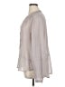 Maurices 100% Polyester Polka Dots Gray Long Sleeve Blouse Size 1X (estimated) - photo 5