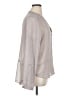 Maurices 100% Polyester Polka Dots Gray Long Sleeve Blouse Size 1X (estimated) - photo 4
