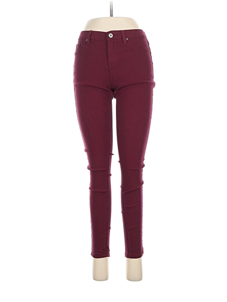 Pre-owned Vanilla Star Jeans In Burgundy
