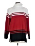 Prosperity Color Block Red Turtleneck Sweater Size S - photo 1