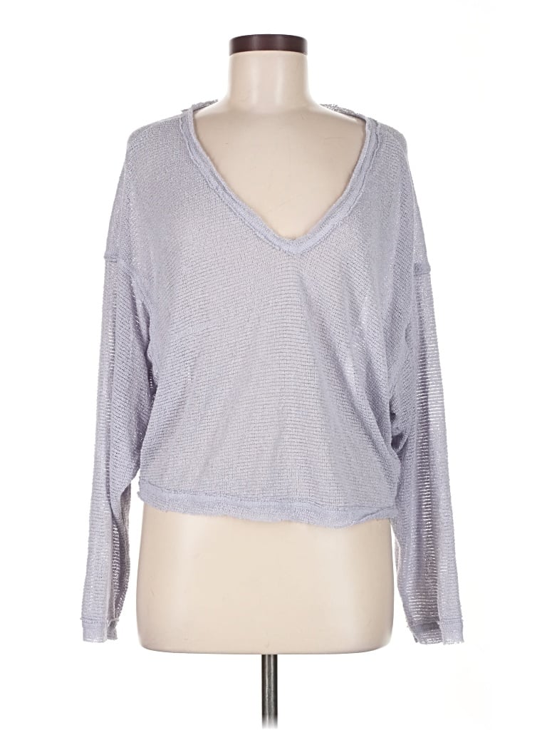 Pre-owned Out From Under Pullover Sweater In Silver