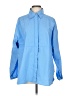WILO 100% Nylon Color Block Blue Long Sleeve Button-Down Shirt Size M - photo 1