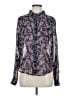 Love Tree 100% Polyester Paisley Blue Long Sleeve Blouse Size L - photo 1