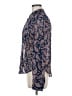 Love Tree 100% Polyester Paisley Blue Long Sleeve Blouse Size L - photo 5