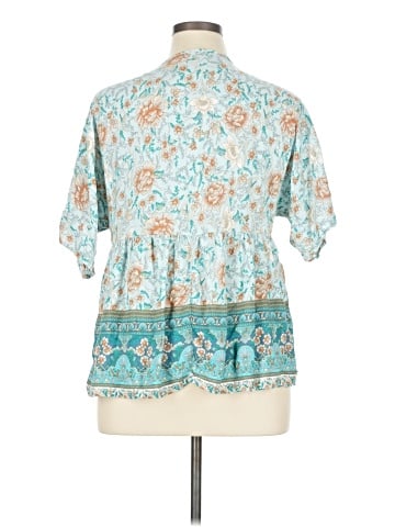 Shein Curve 3/4 Sleeve Blouse (view 2)
