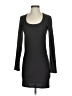 H&M Solid Black Casual Dress Size S - photo 1