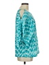 MICHAEL Michael Kors 100% Polyester Teal 3/4 Sleeve Blouse Size M - photo 4