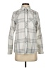Vineyard Vines 100% Polyester Plaid Gray Long Sleeve Blouse Size 2 - photo 1